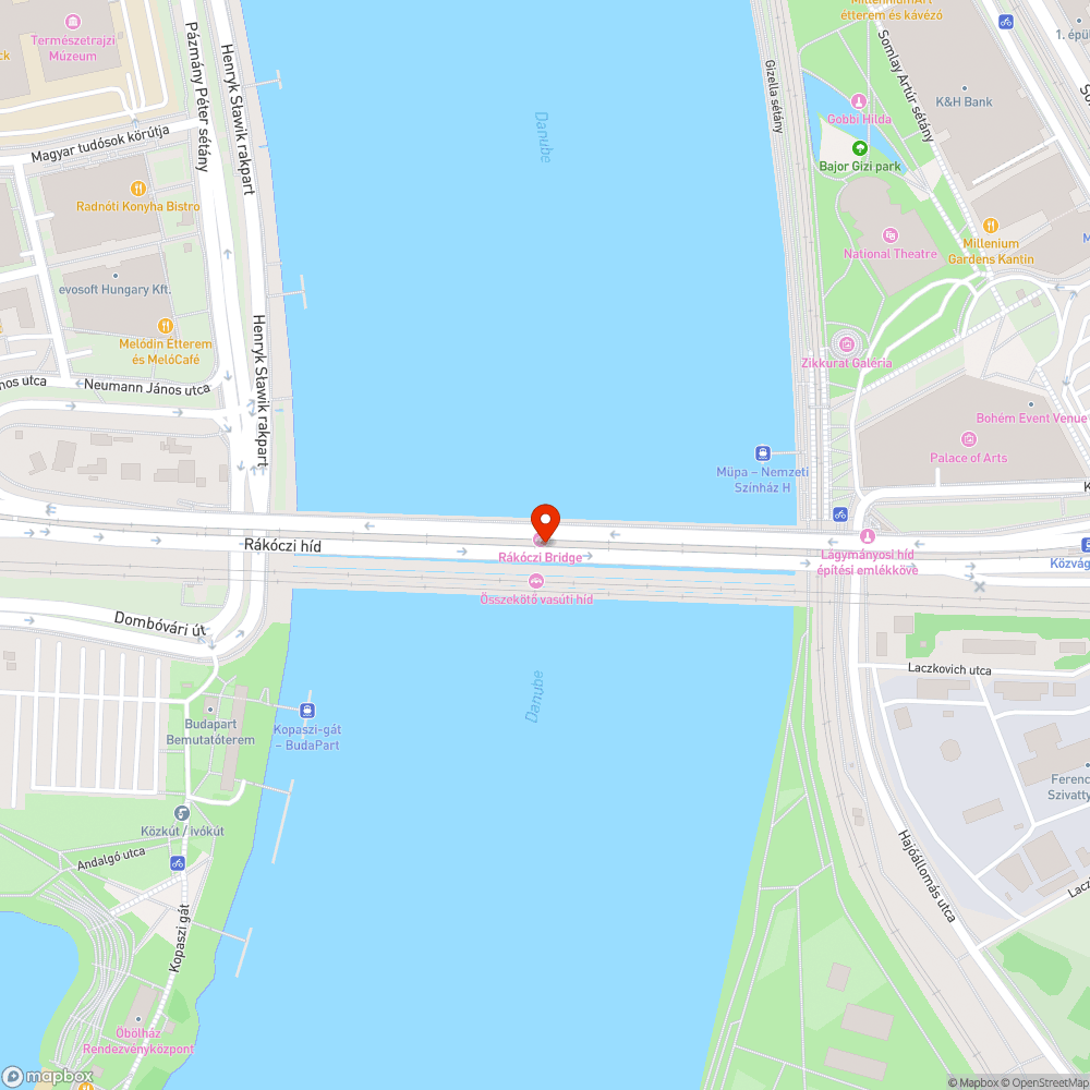 Nagyon és állandóan koszos Rákóczi híd bejelentés helye