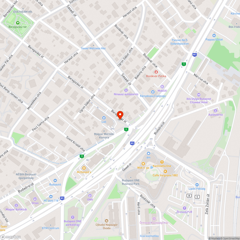 Parkolásgátló hiánya a kerékpárúton bejelentés helye