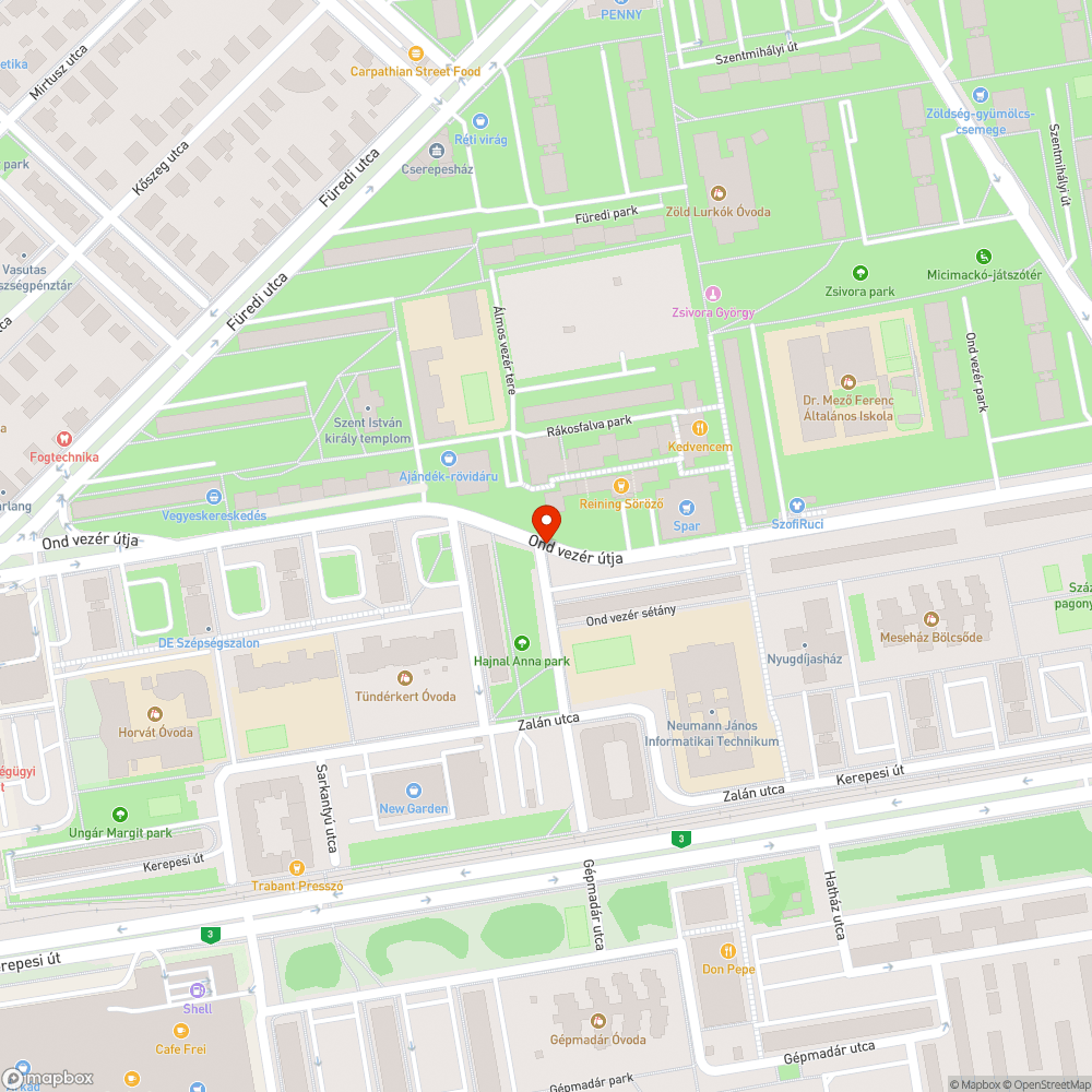 Elhagyott, elszáradt zöld hulladék bejelentés helye