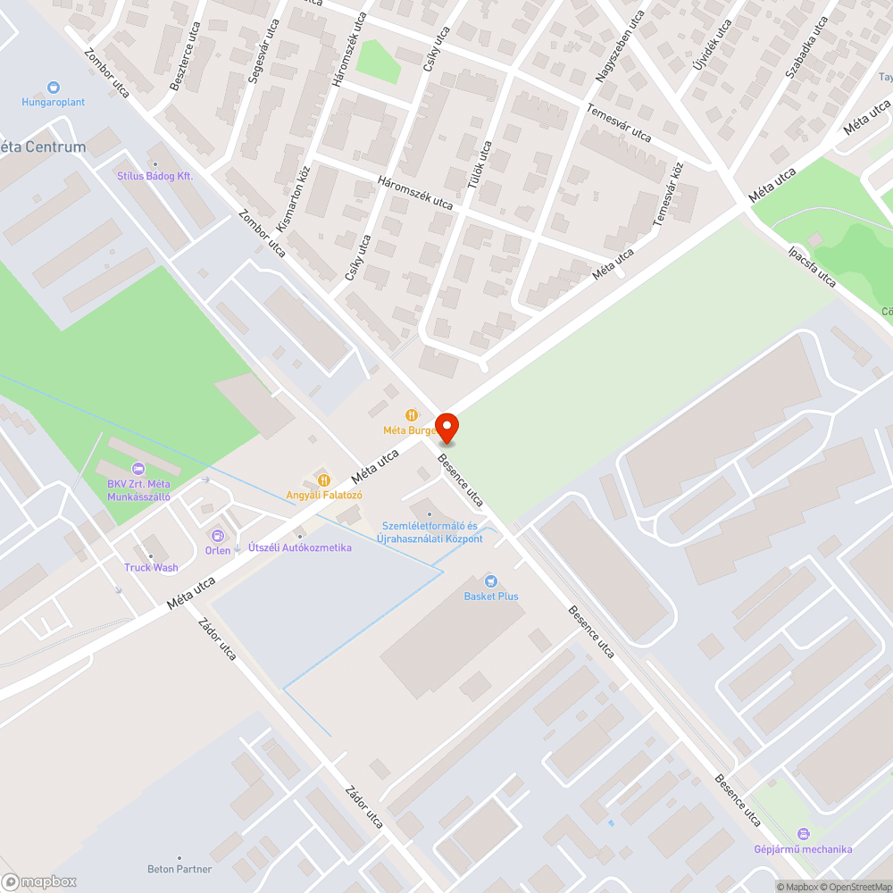 Elhagyott TIER roller bejelentés helye