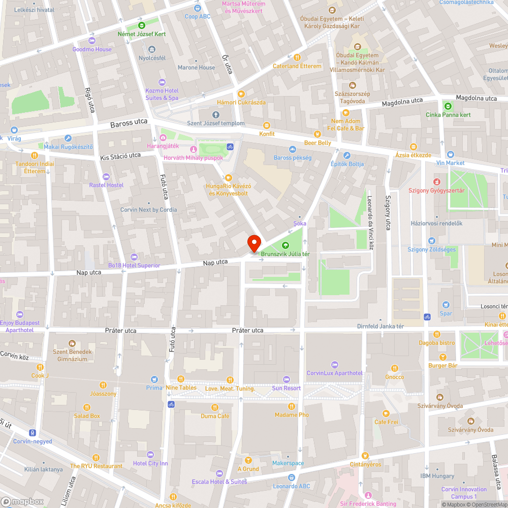 utánfutó a járdaszigeten bejelentés helye