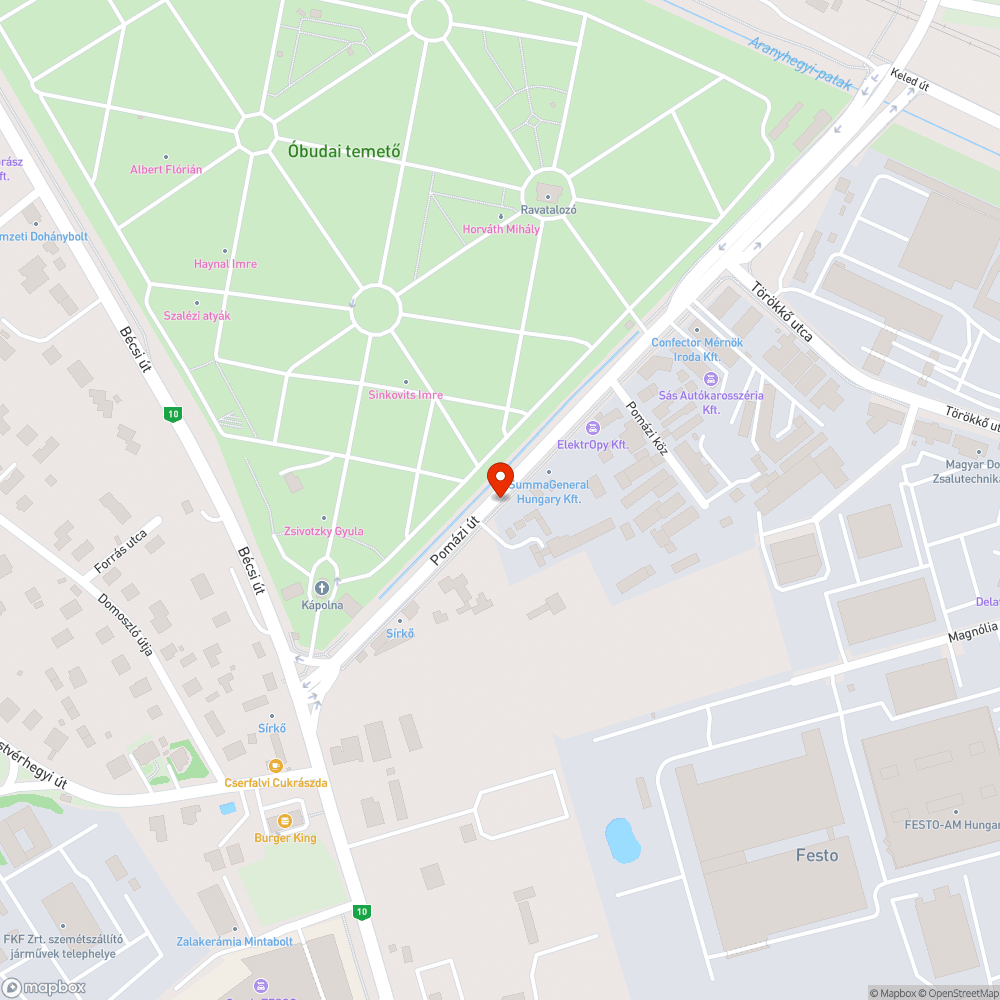 Ott hagyott autók - Pomázi út bejelentés helye