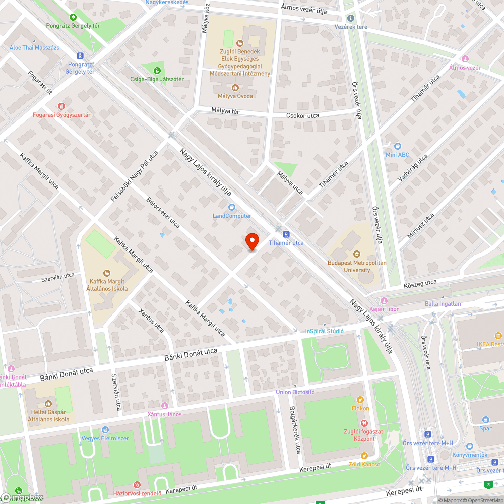 Leszakadt nagy faág bejelentés helye