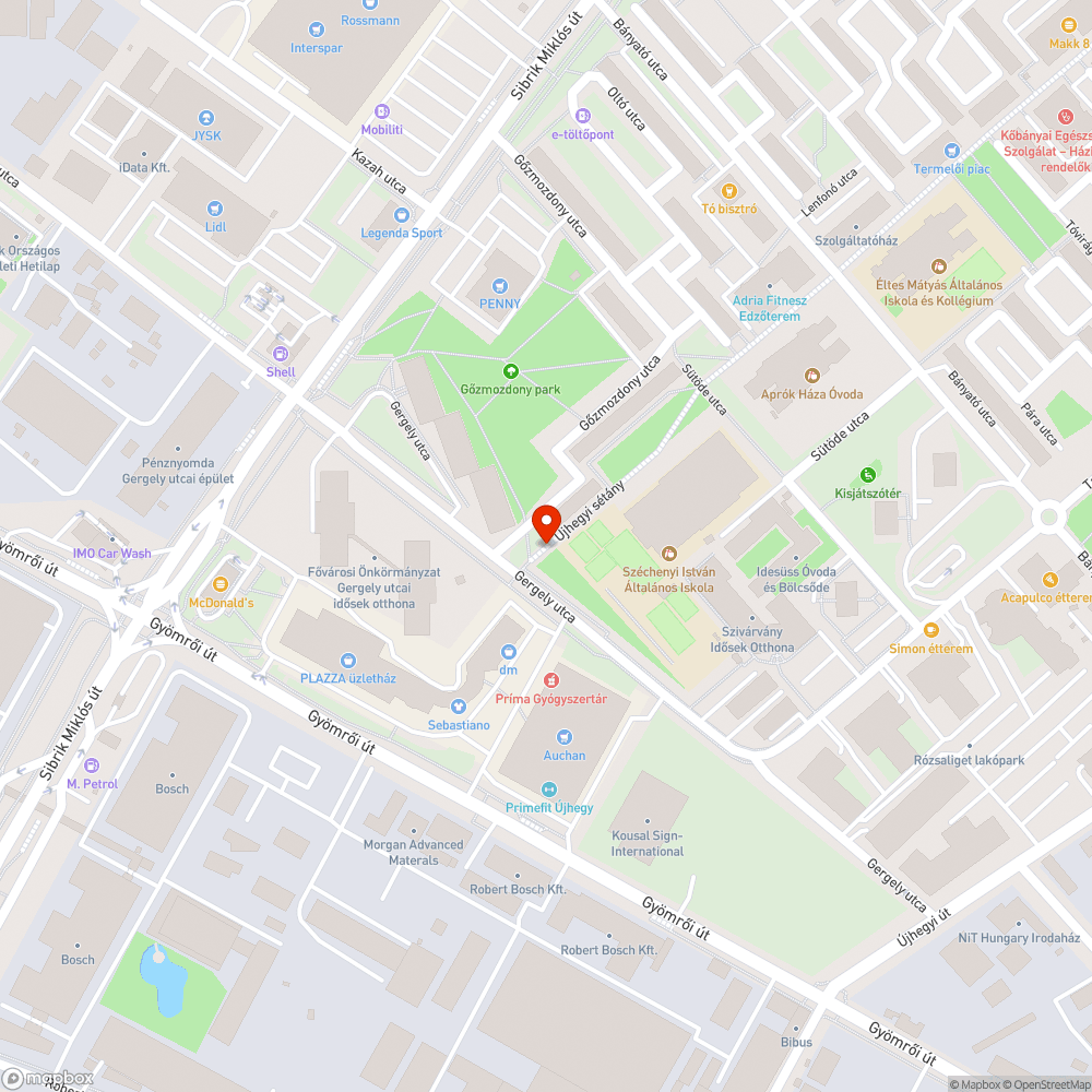 Kicsi kopott pad bejelentés helye