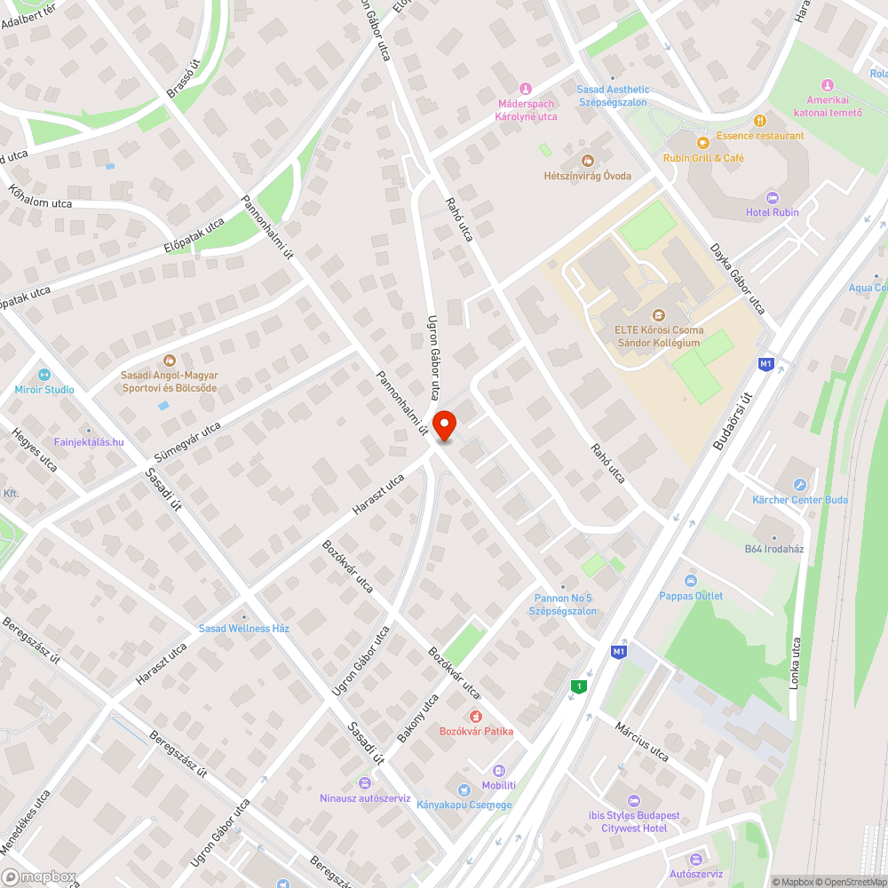 Pannonhalmi út törött zöld Opel Astra Caravan bejelentés helye