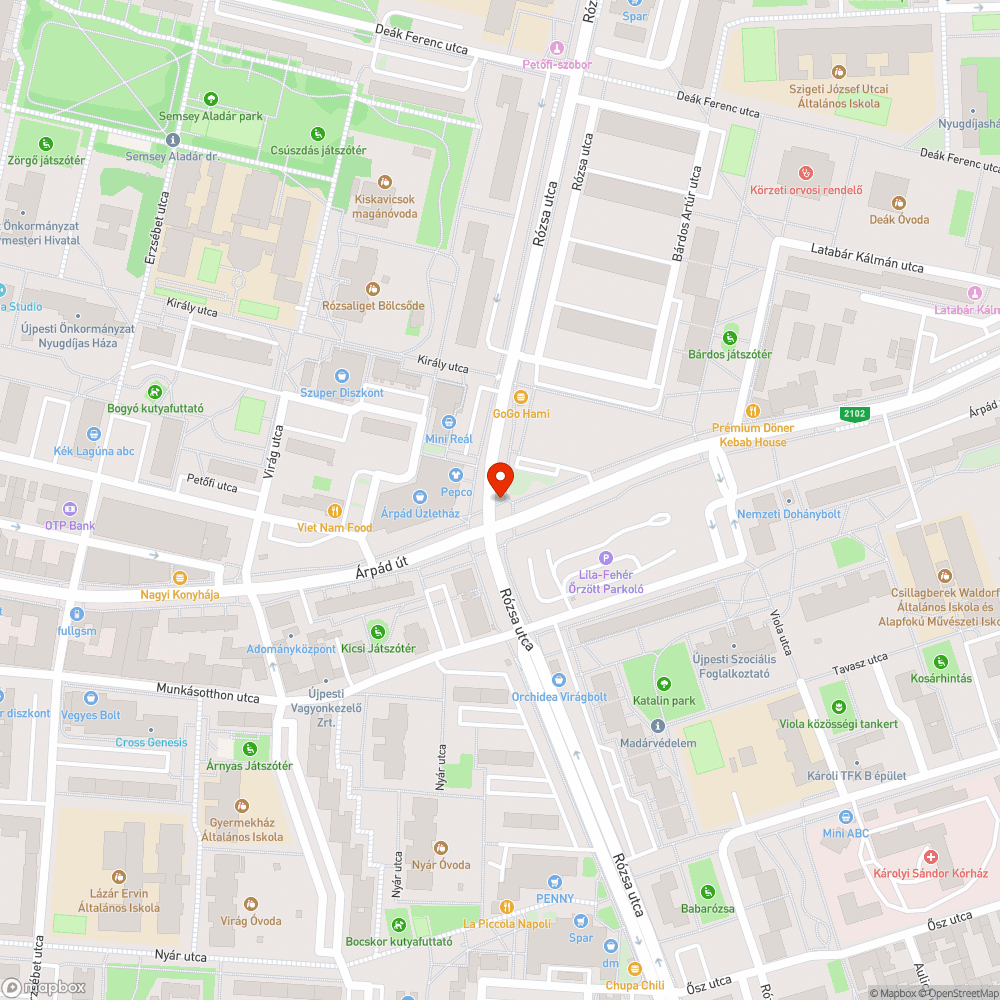 Meghibásodott köztéri óra bejelentés helye