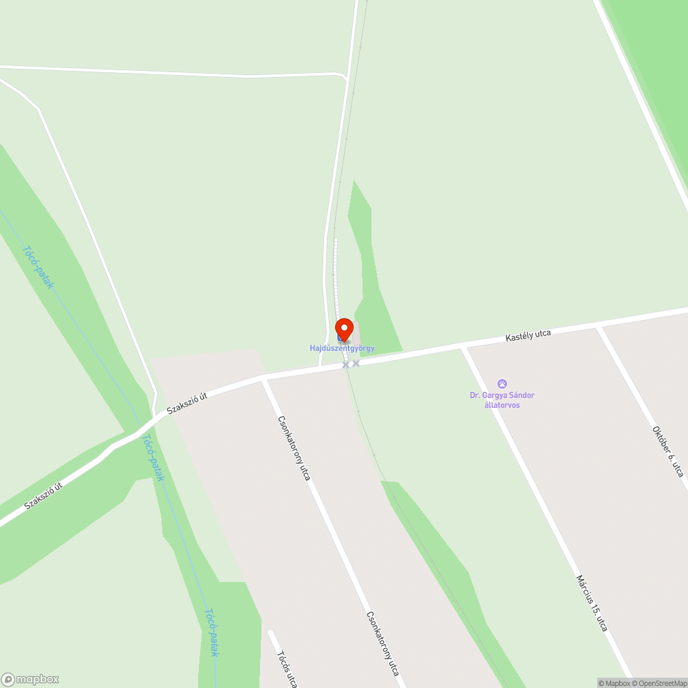 Törött vasúti átjáró tábla bejelentés helye