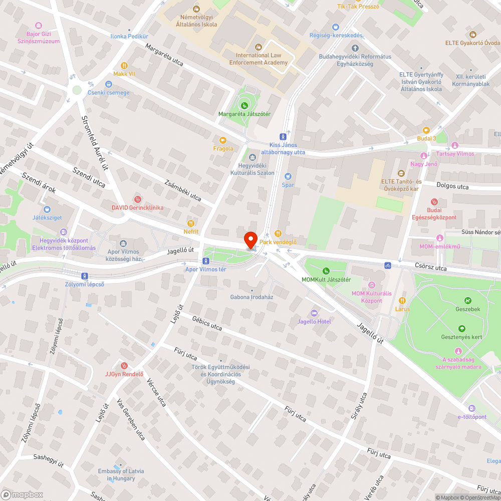 Apor Vilmos park választási plakát bejelentés helye