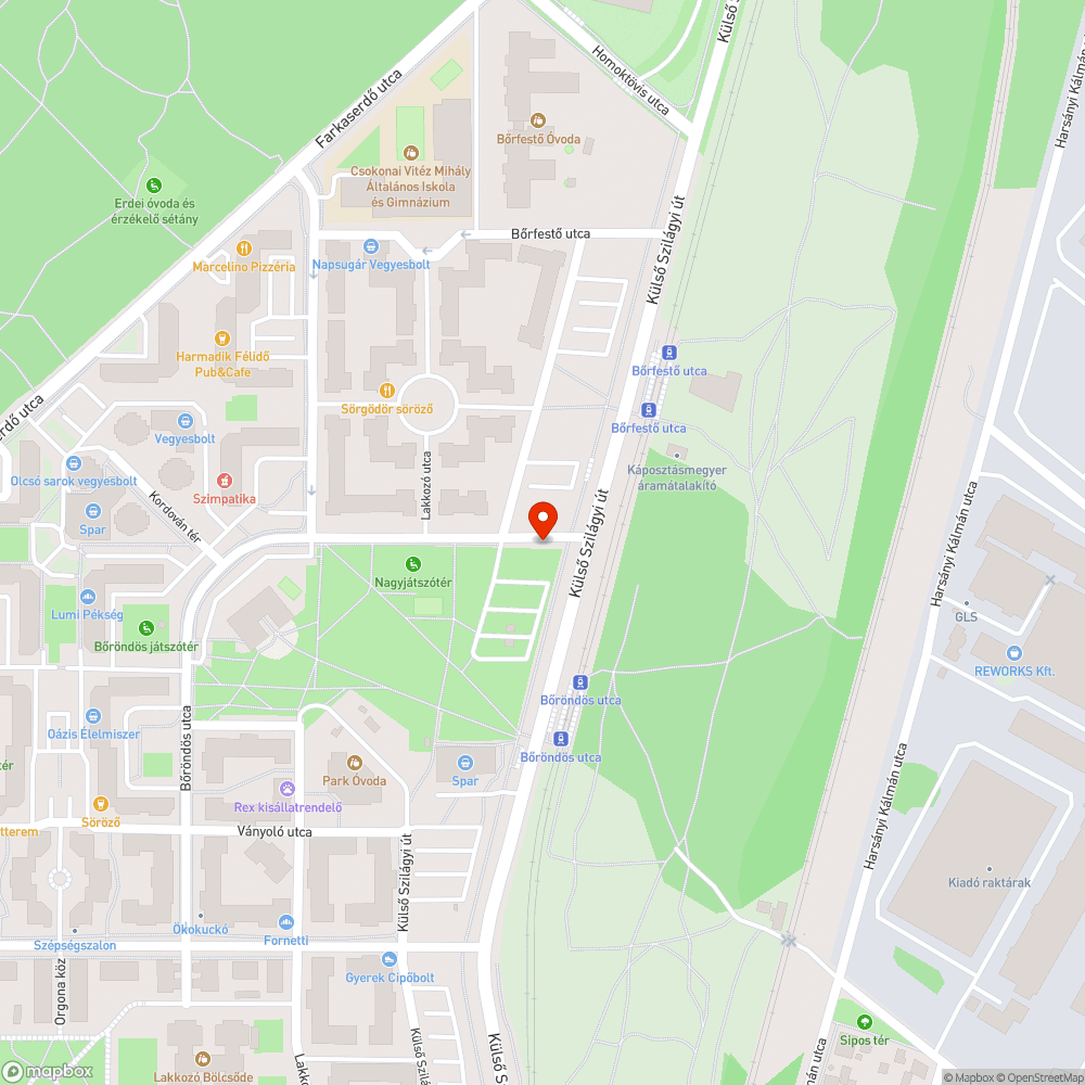 Elhanyagolt terület bejelentés helye