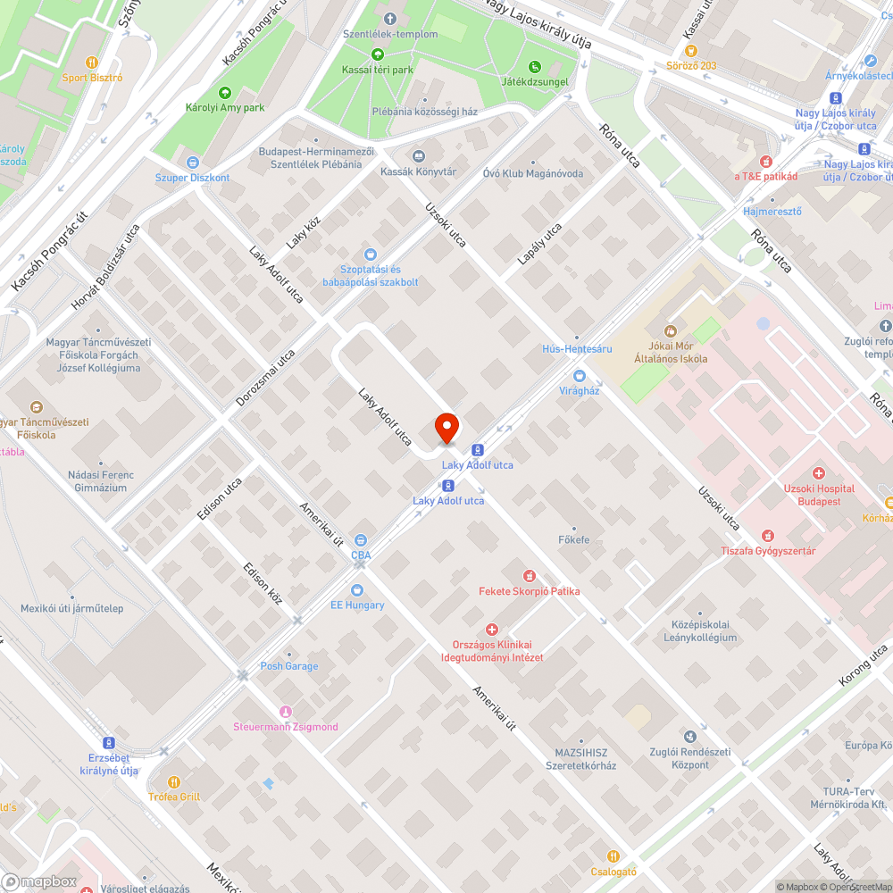 Kátyú bejelentés helye