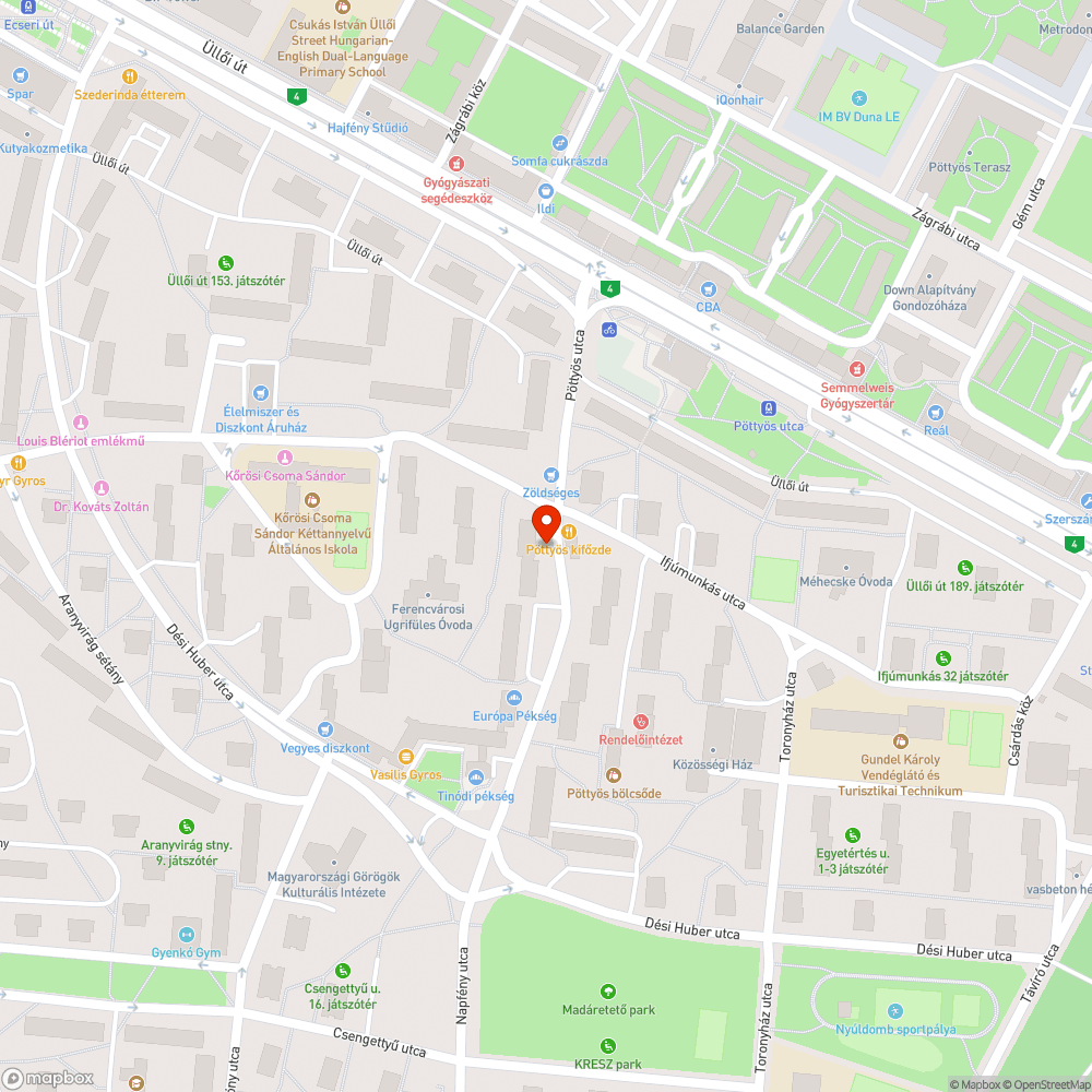 Veszélyes lépcső bejelentés helye