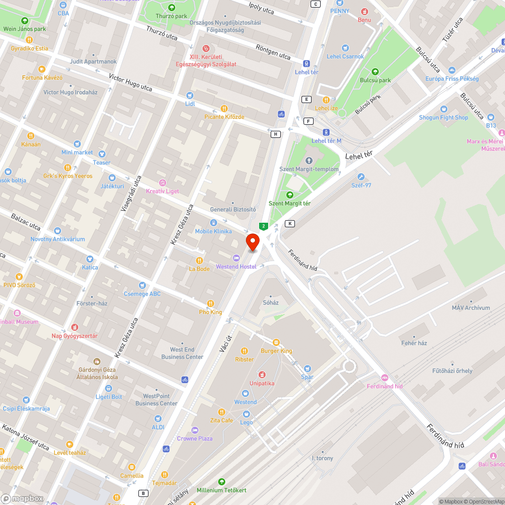 Jelentős méretű növényzet bejelentés helye