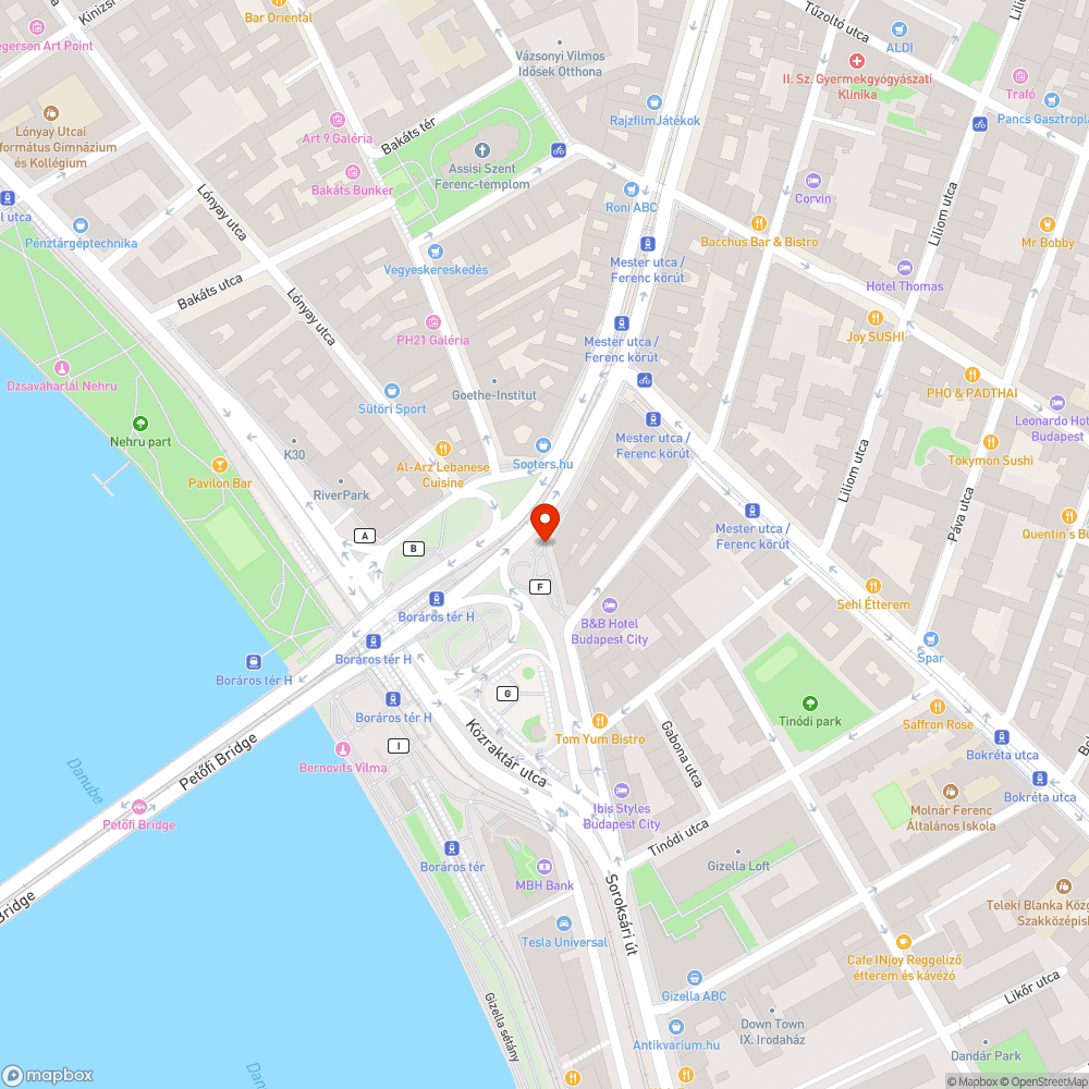 Balesetveszélyes terület bejelentés helye