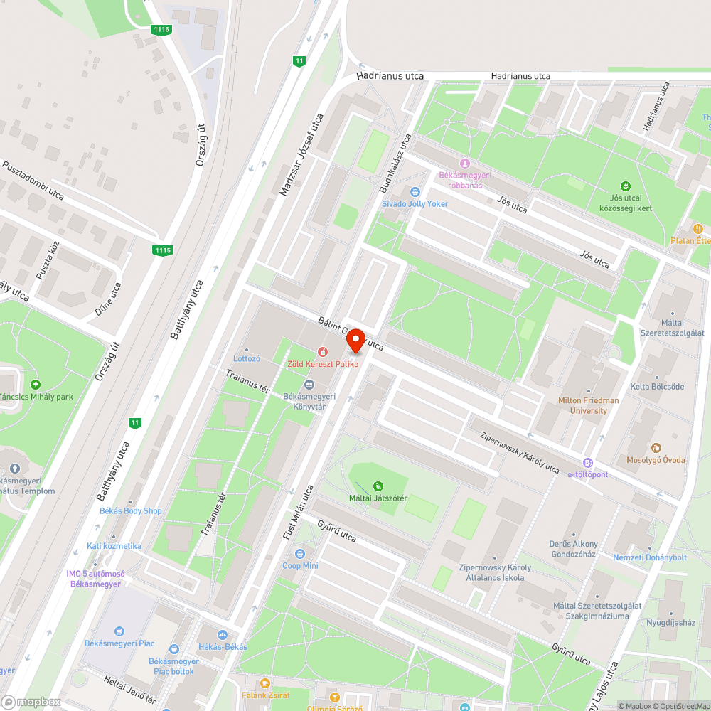 Hiányos jármű bejelentés helye