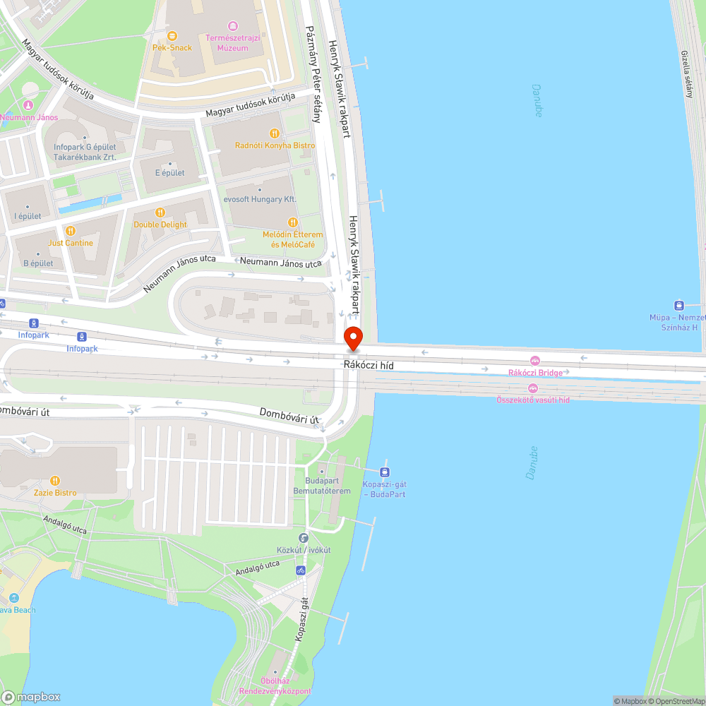 Graffiti a hídon bejelentés helye