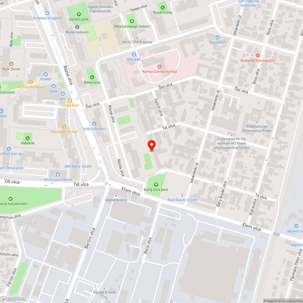 Piszkos járda bejelentés helye