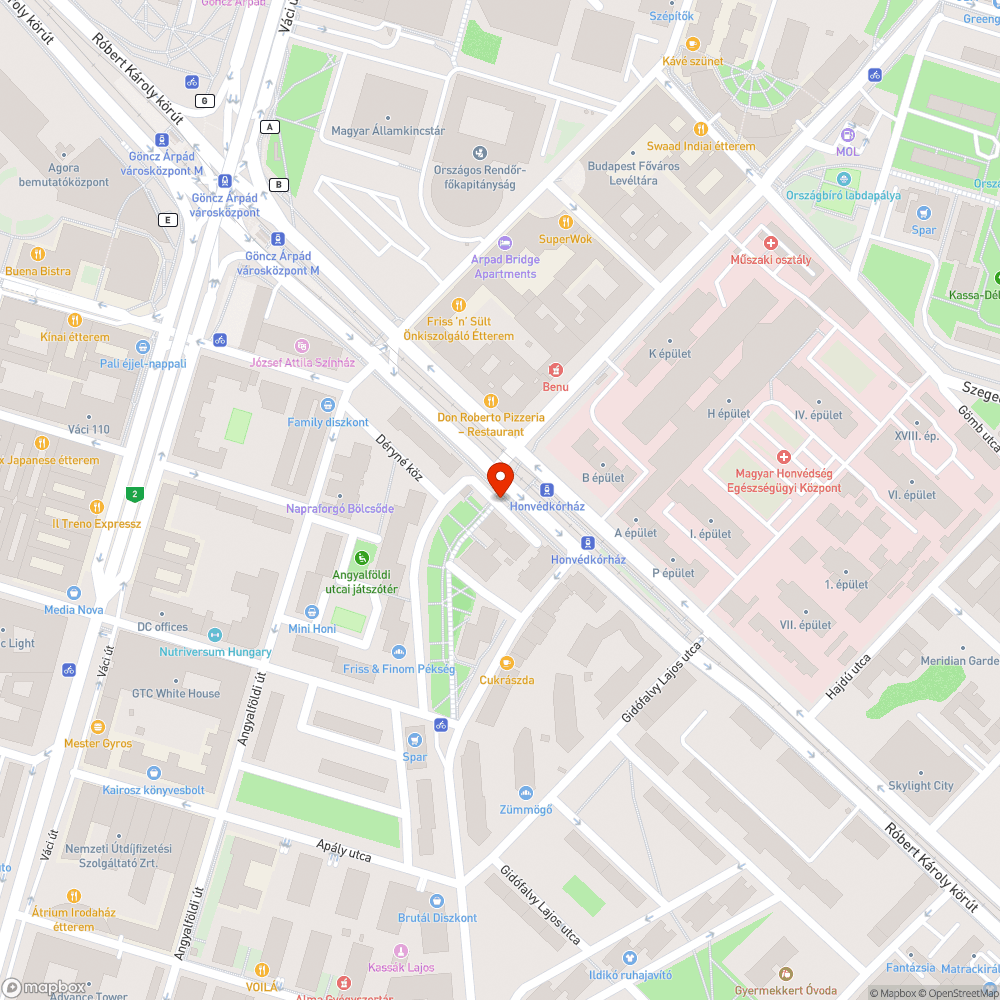 Kitört poller bejelentés helye