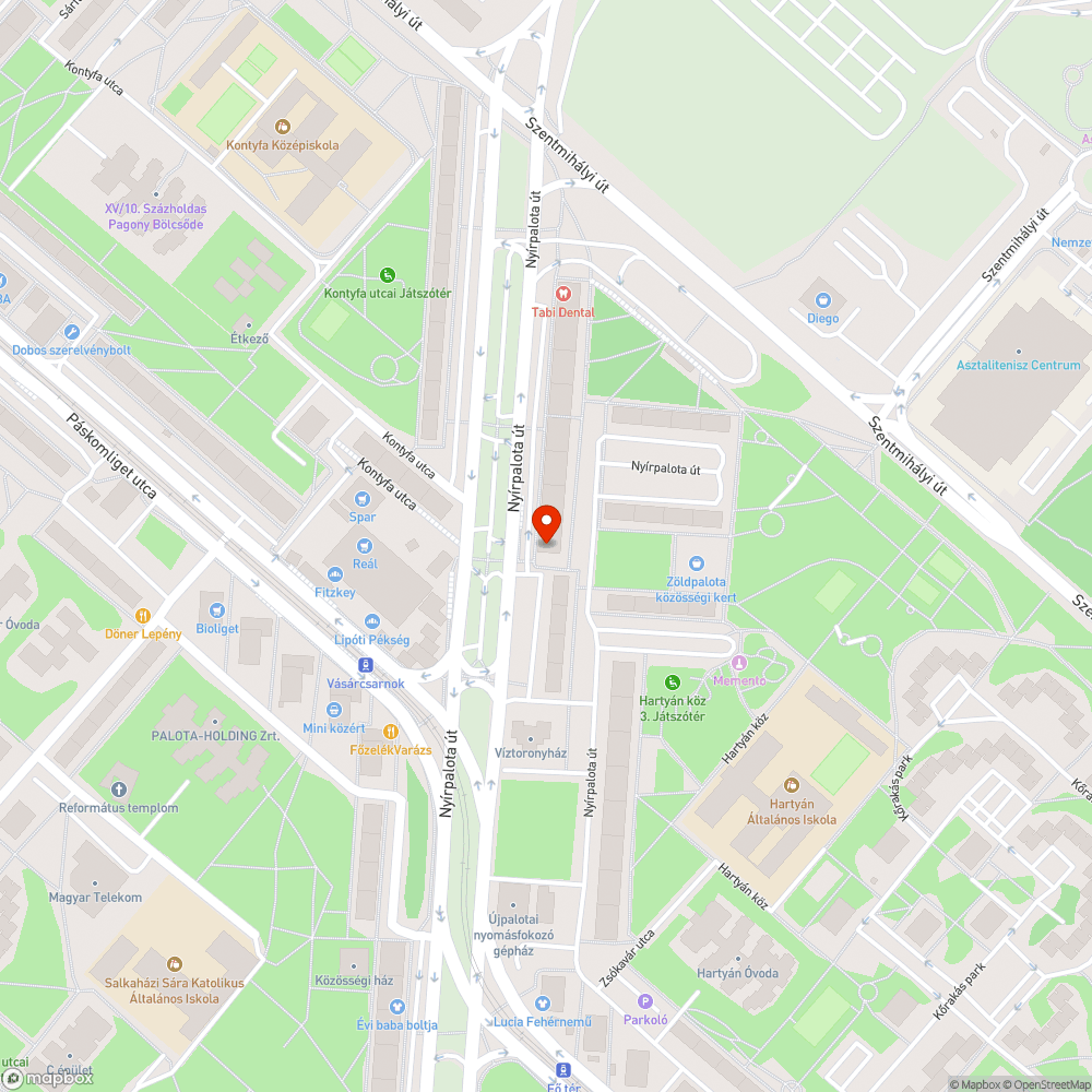 Megrongált telefonfülke bejelentés helye