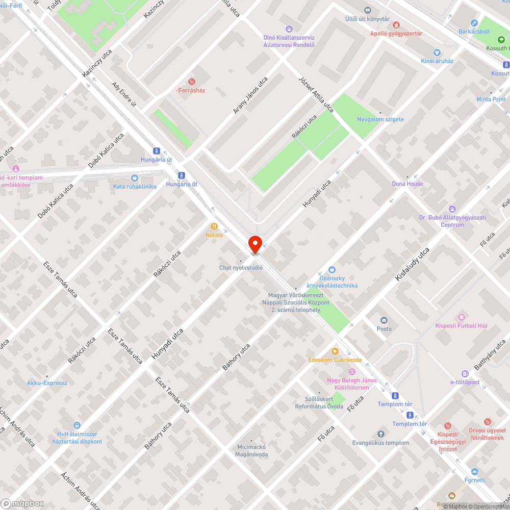 Lekopott közvetett kerekpáros felállóhely bejelentés helye