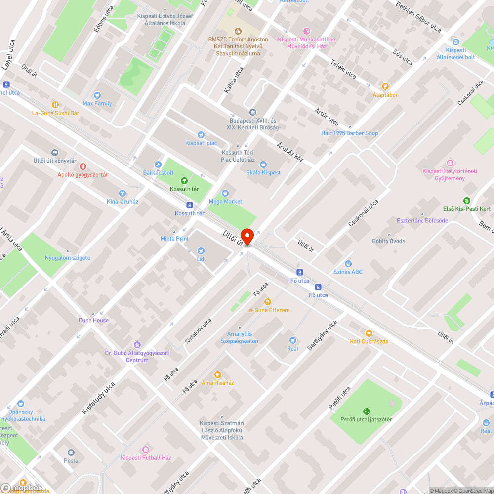 Szembe forgalom bejelentés helye