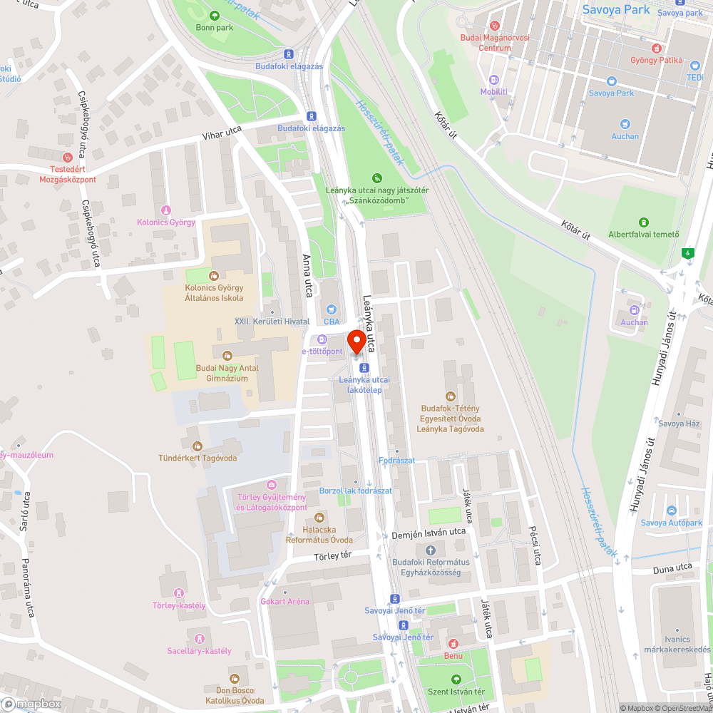 Leányka zöldítés bejelentés helye