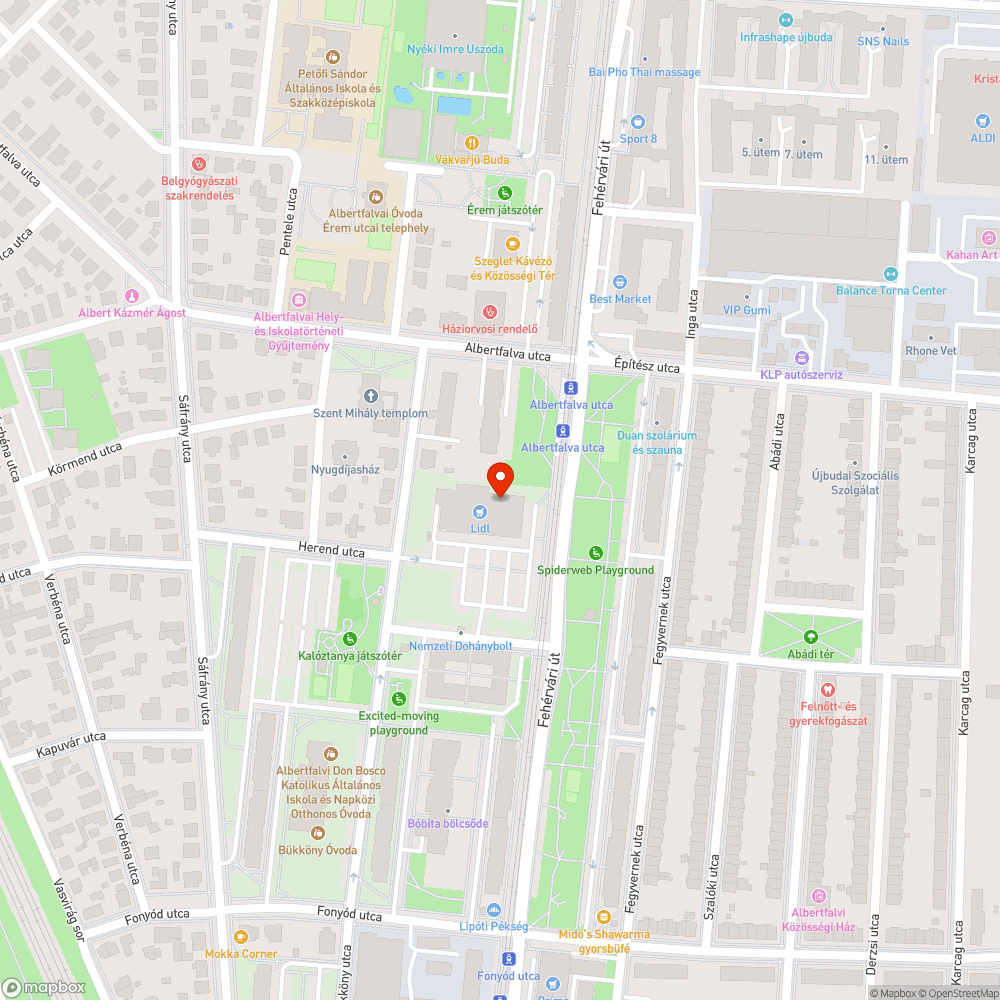 Kiégett autó bejelentés helye