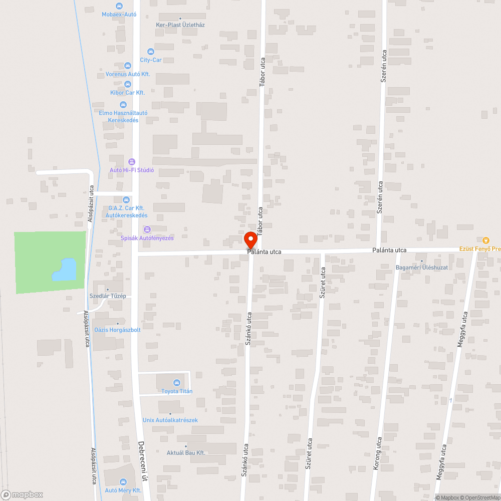 Elkopott utca tábla bejelentés helye