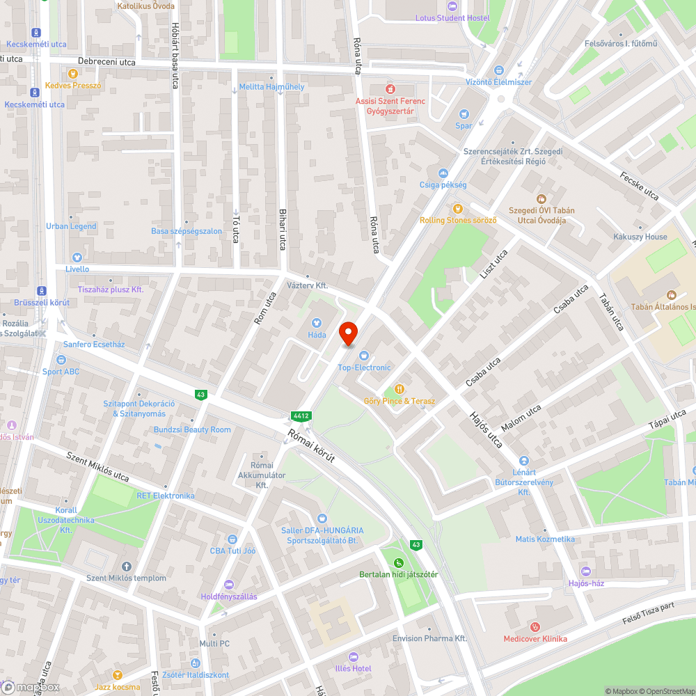 Kátyú a csatorna körül bejelentés helye