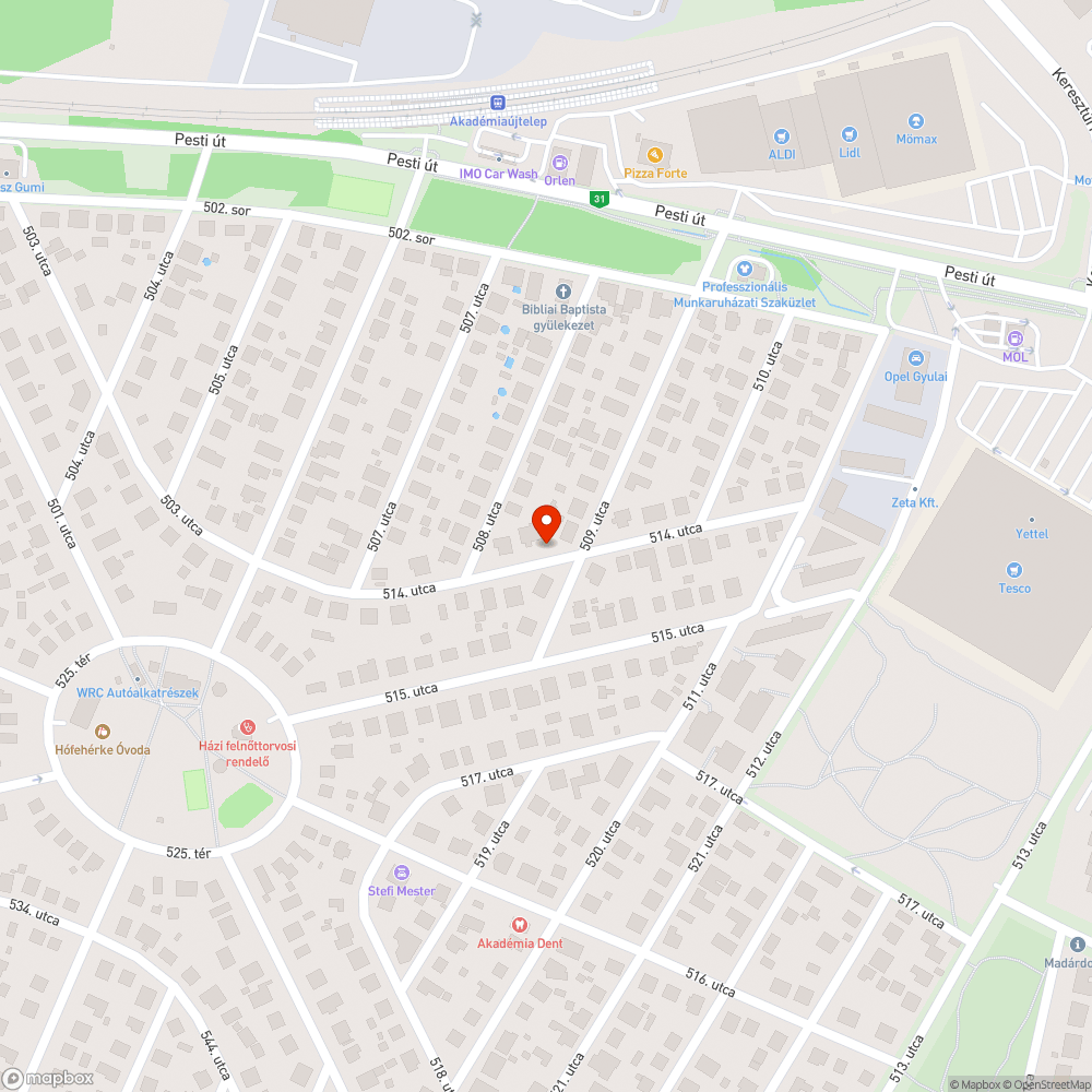 Rendszám nélküli roncs bejelentés helye