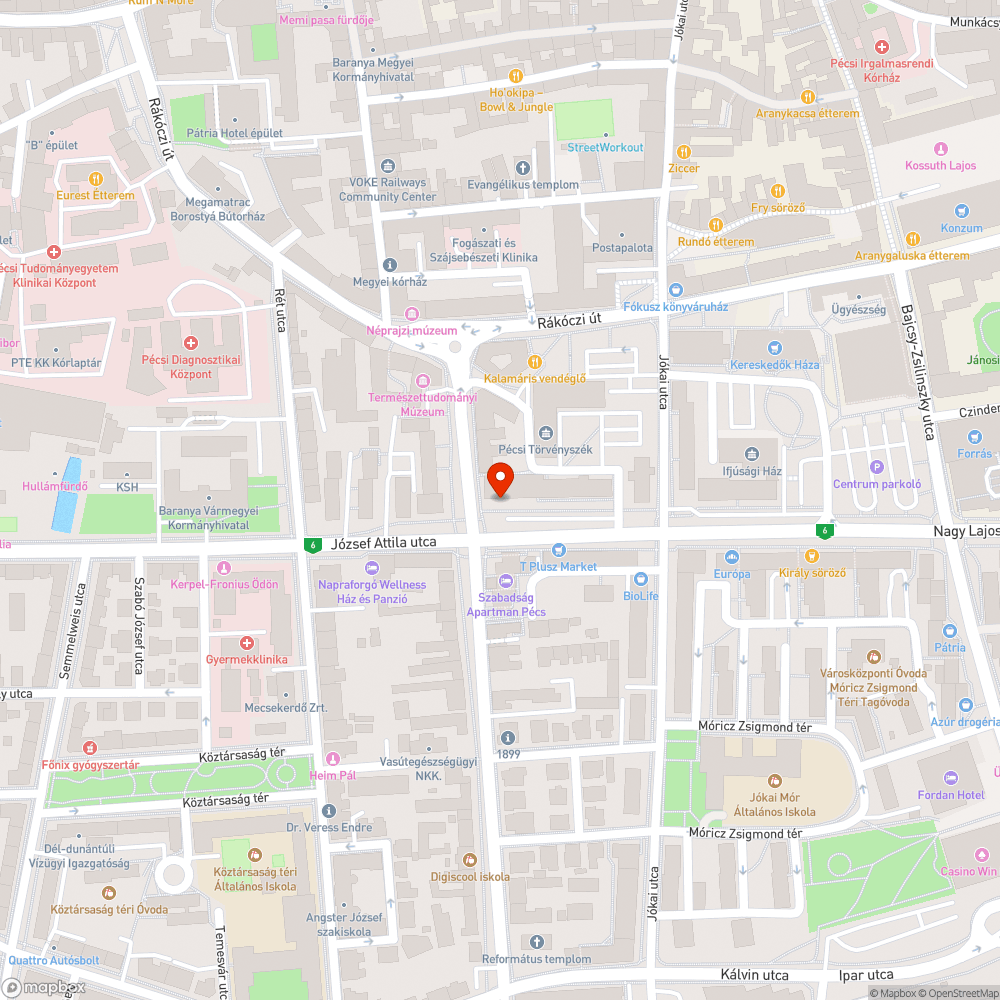 Eldugult víznyelők a Kormányhivatal előtt bejelentés helye