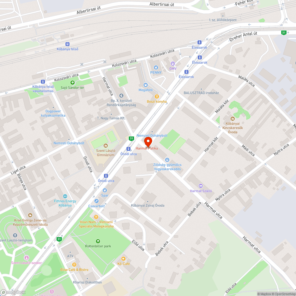 Egy rongálódott forgalom terelő tábla bejelentés helye