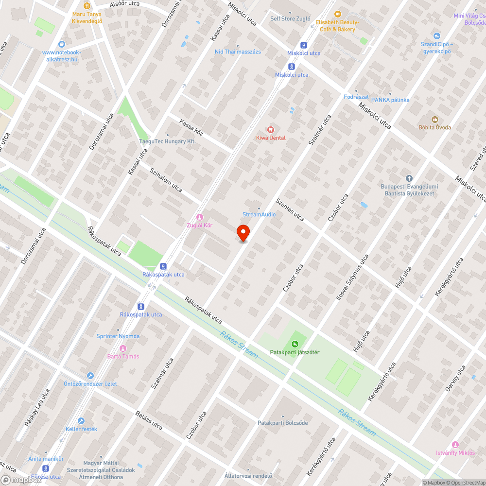 Kiszáradt fa bejelentés helye