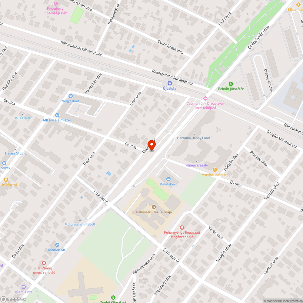 Kidobott matracok bejelentés helye