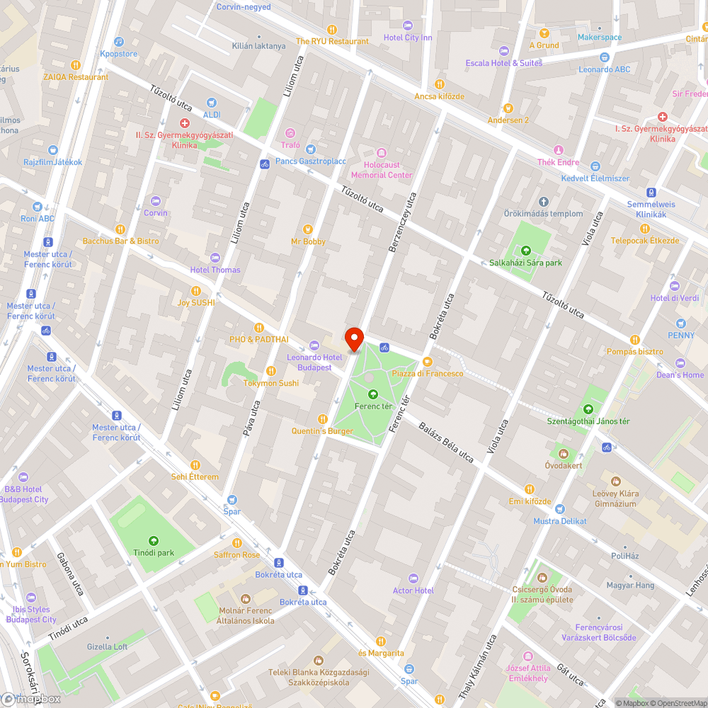 Építési terület bejelentés helye