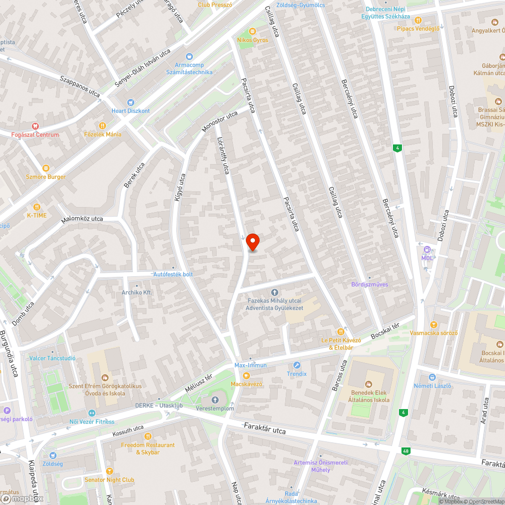 Gazos telek bejelentés helye