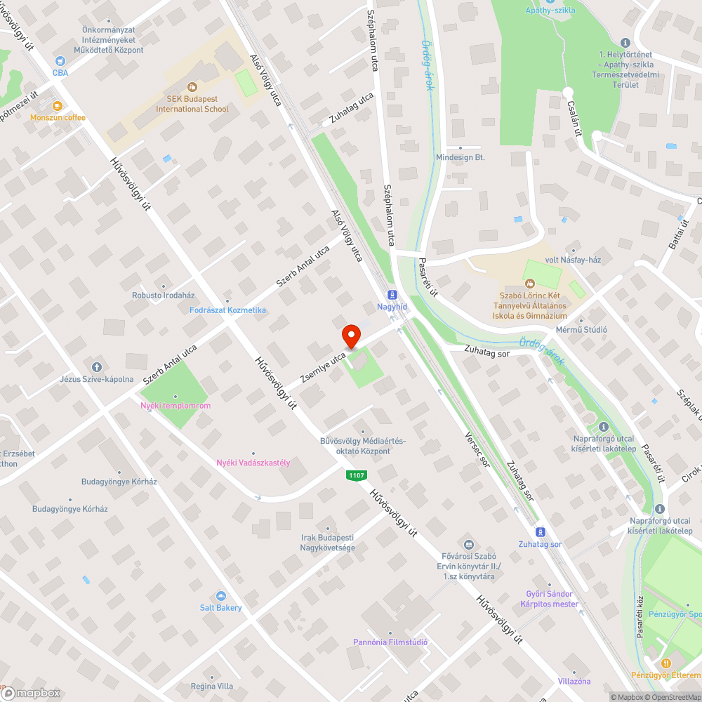 Növények által elfoglalt járda bejelentés helye