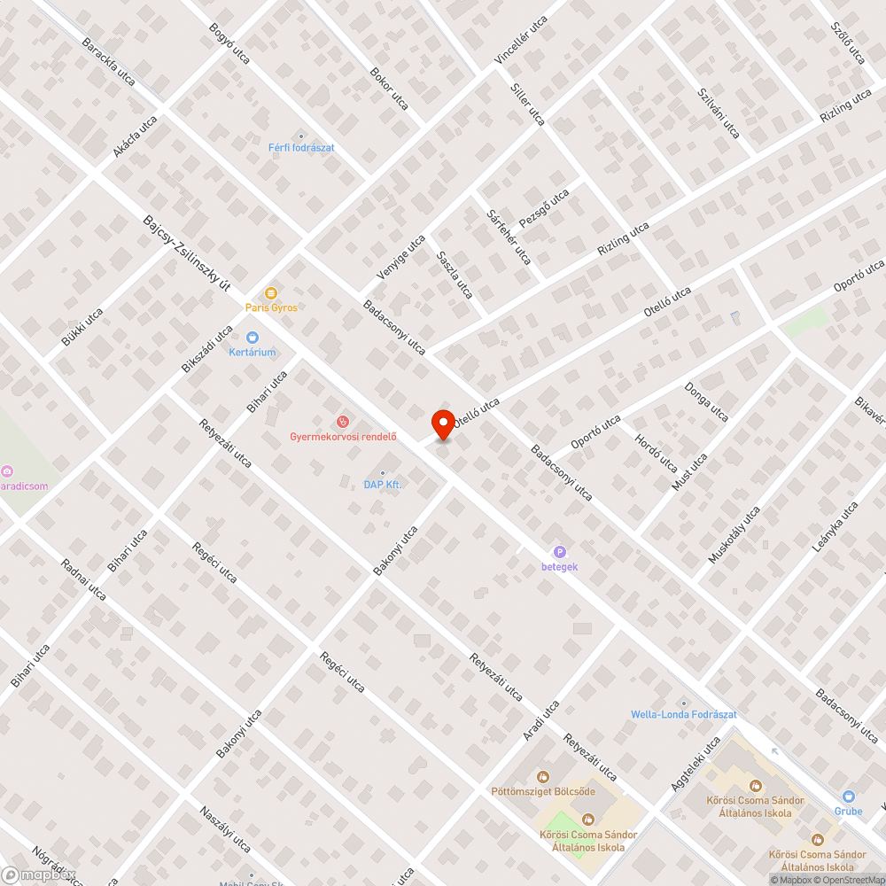 Elhagyatott telek miatt ellehetetlenített járdahasználat bejelentés helye