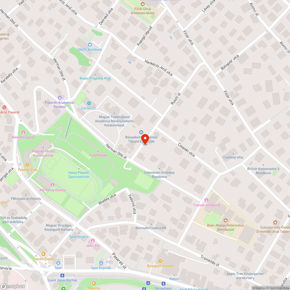 Balesetveszélyes beszakadt víznyelő bejelentés helye