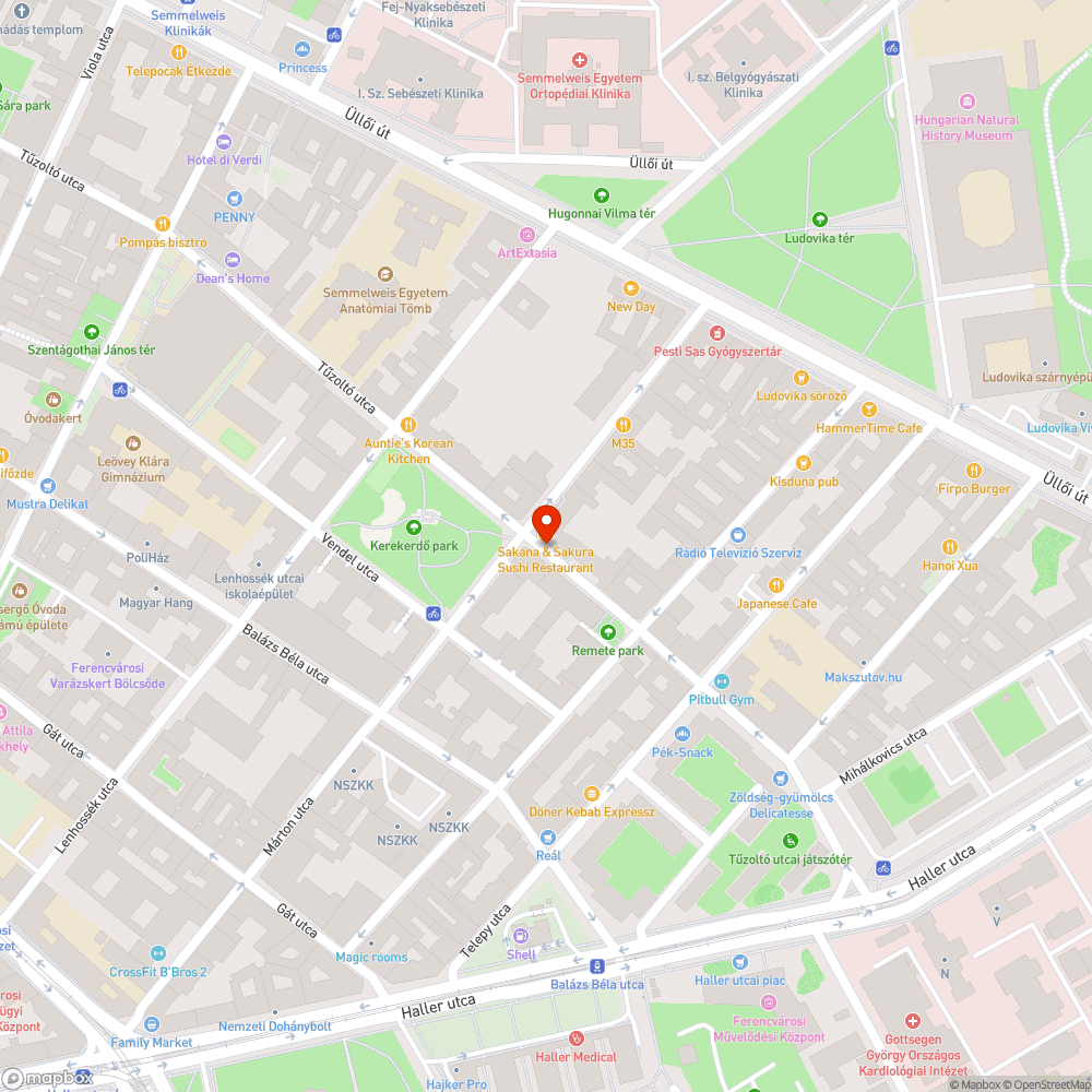 Beszakadt út bejelentés helye