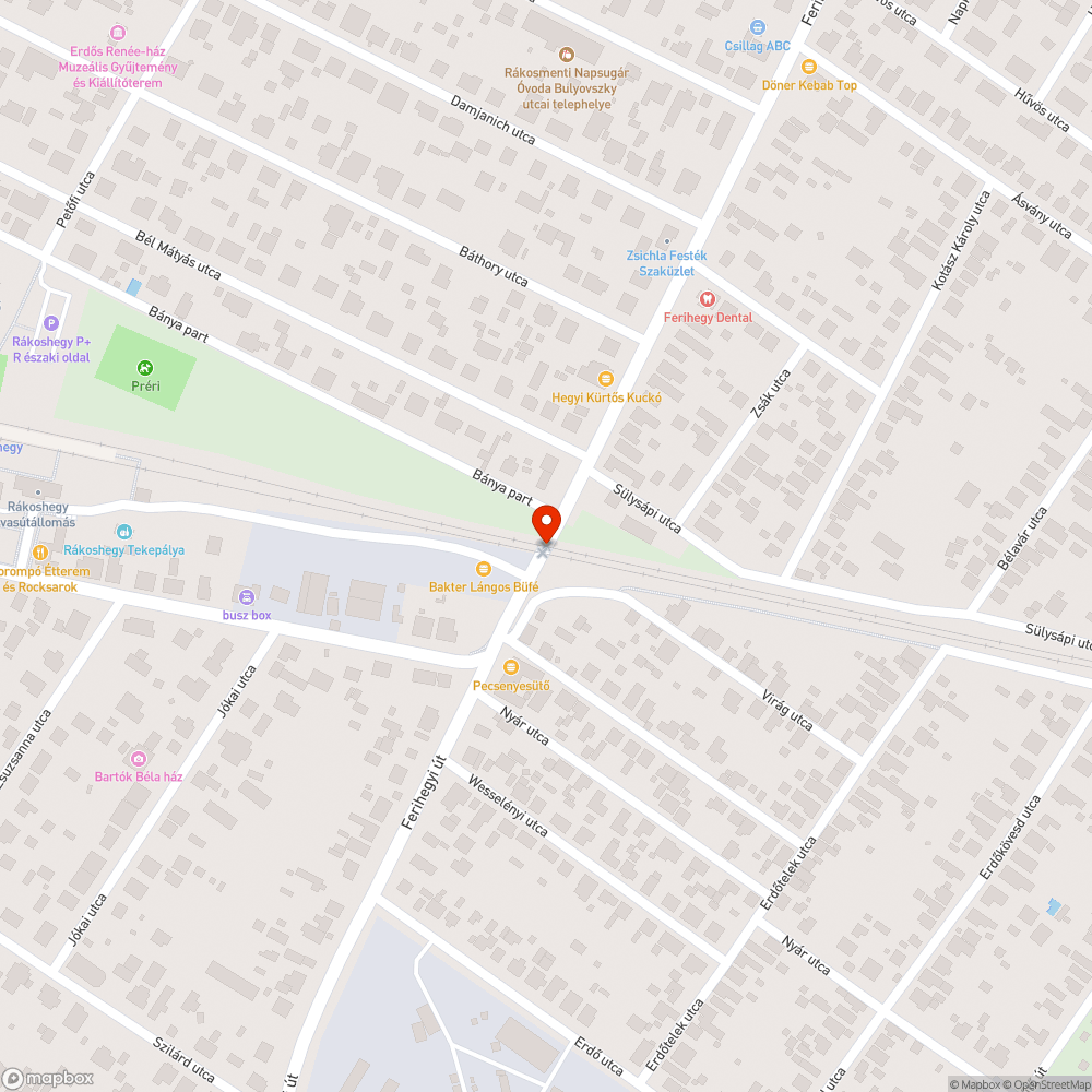 Kátyú a vasúti kereszteződésben bejelentés helye