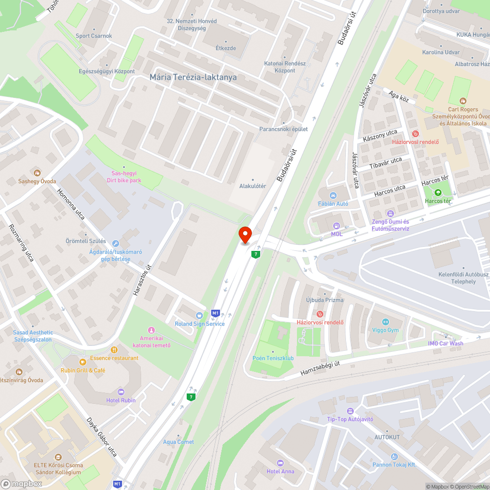 Kidöntött tábla bejelentés helye