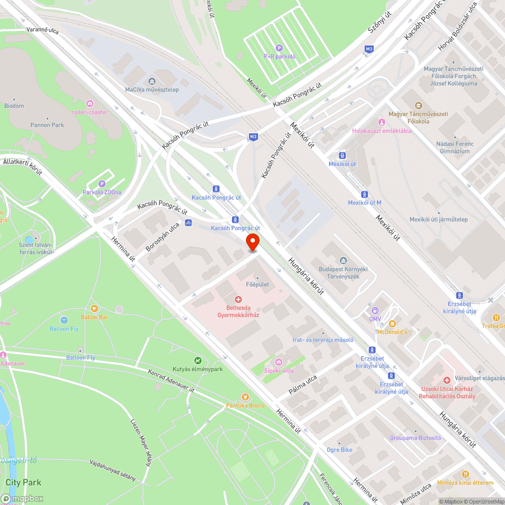 Roncs bejelentés helye