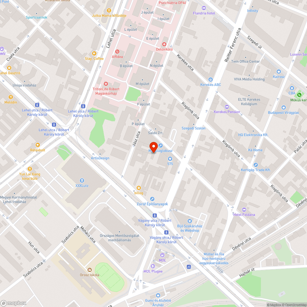 Szemetes közterület bejelentés helye