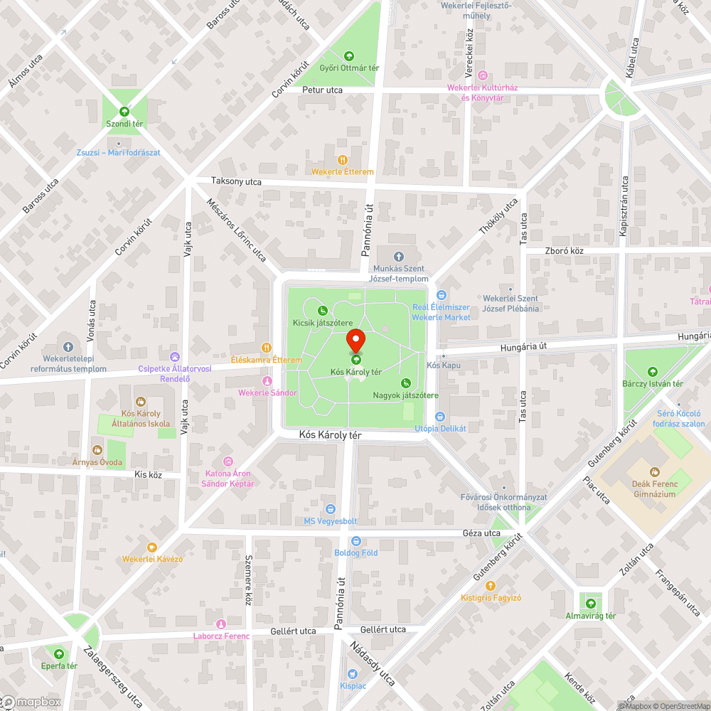 Kiszáradt fák bejelentés helye