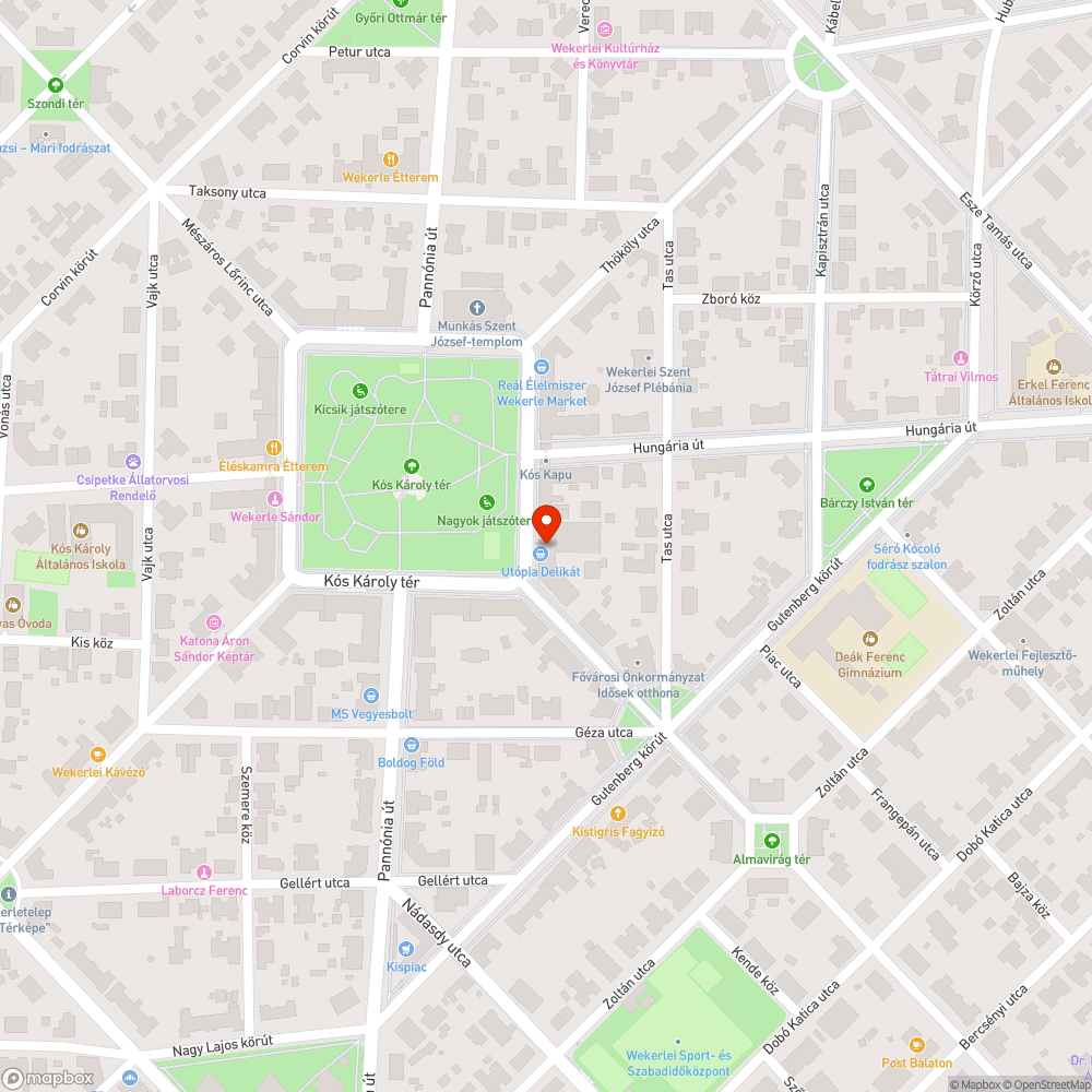 Üres fahelyek bejelentés helye