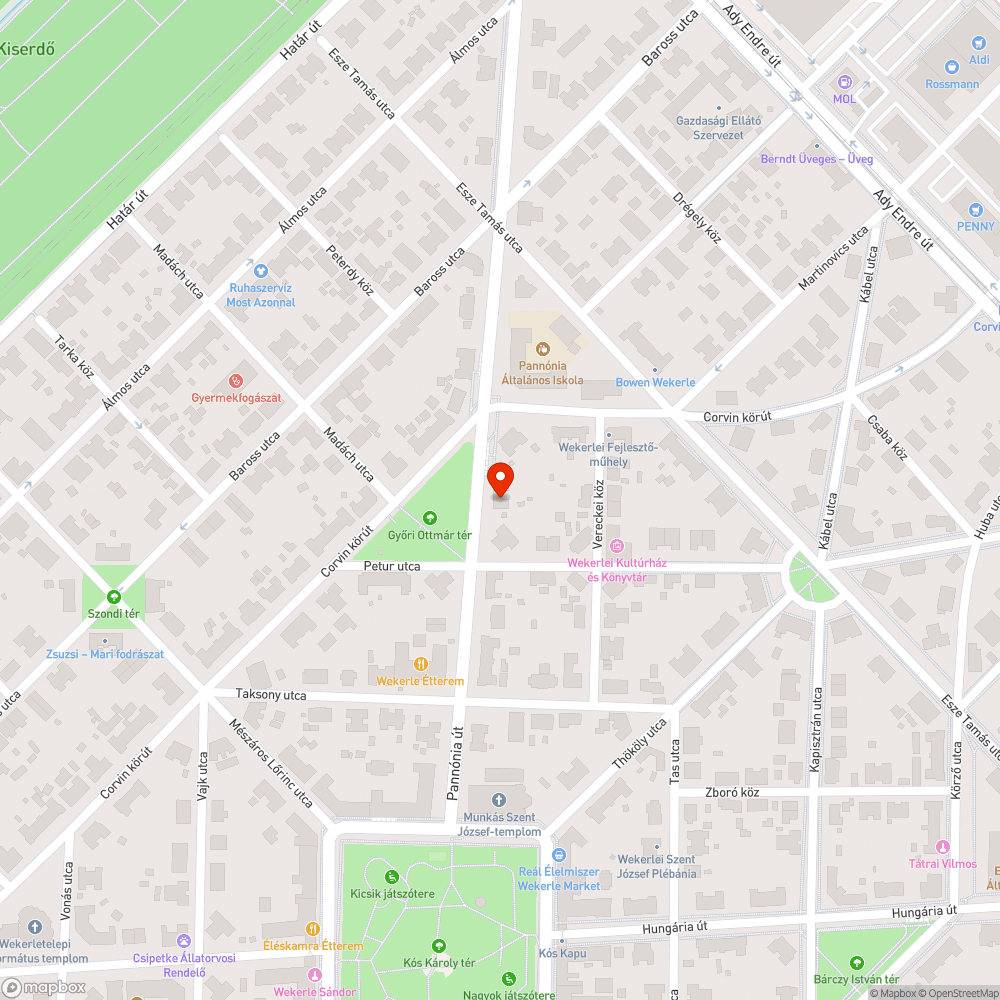 Kettétört fa bejelentés helye