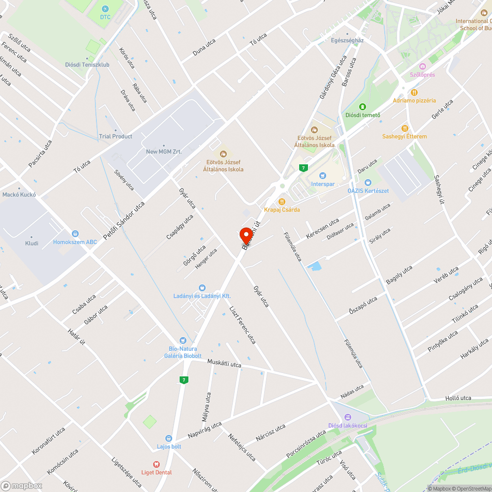 Kátyú bejelentés helye