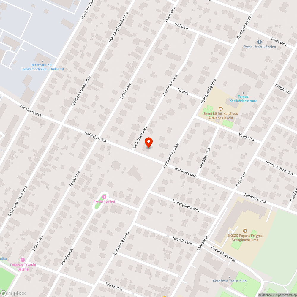 Életveszélyes járda melletti vasrudak bejelentés helye