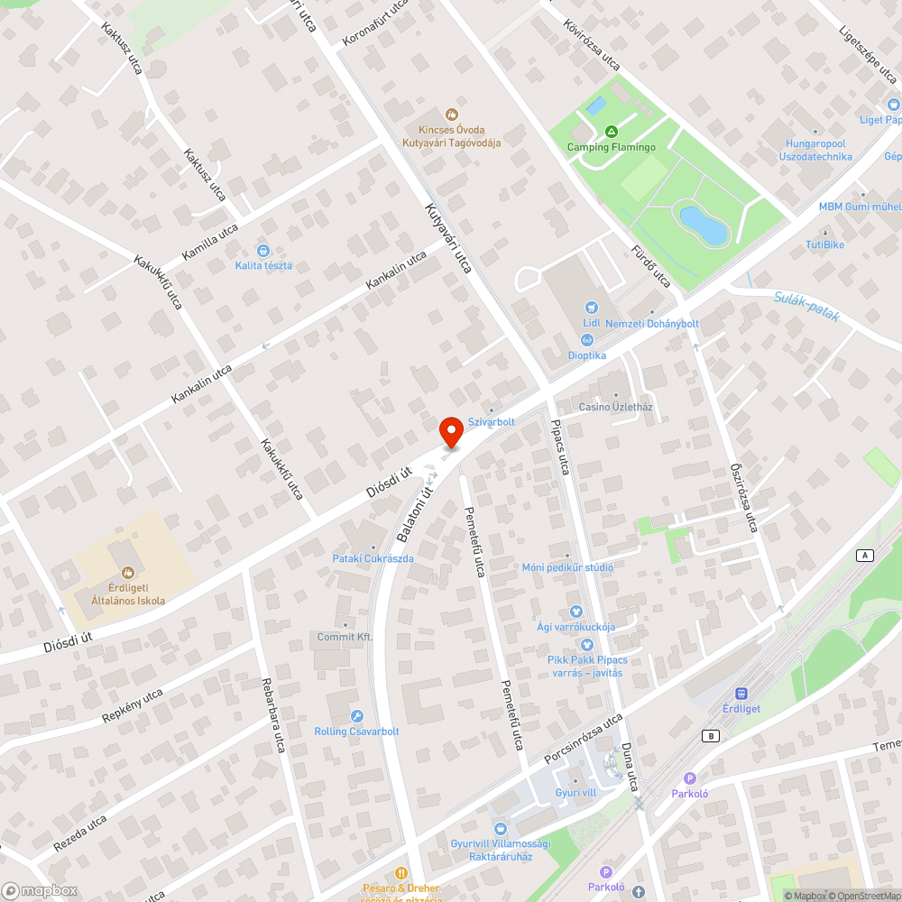 Gazos járda sziget bejelentés helye