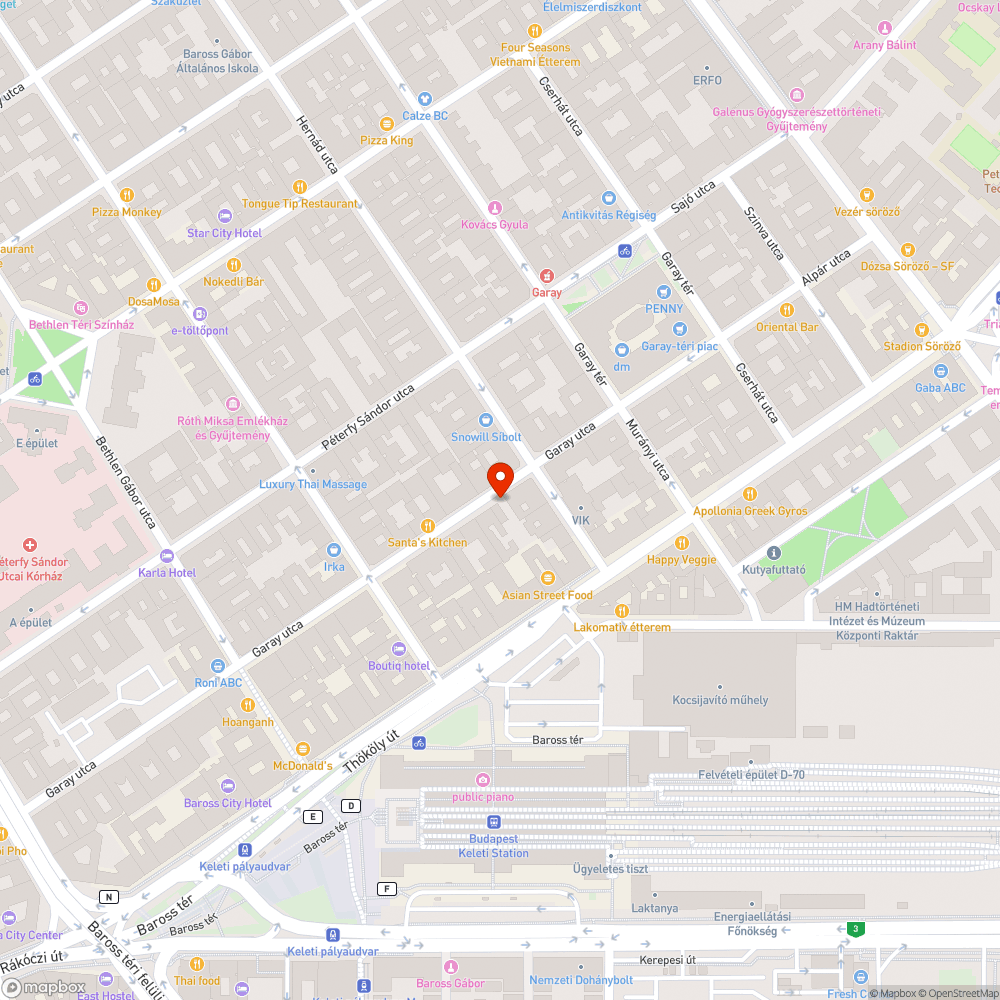 Elhagyott külföldi rendszámú autó a Garay utcában bejelentés helye